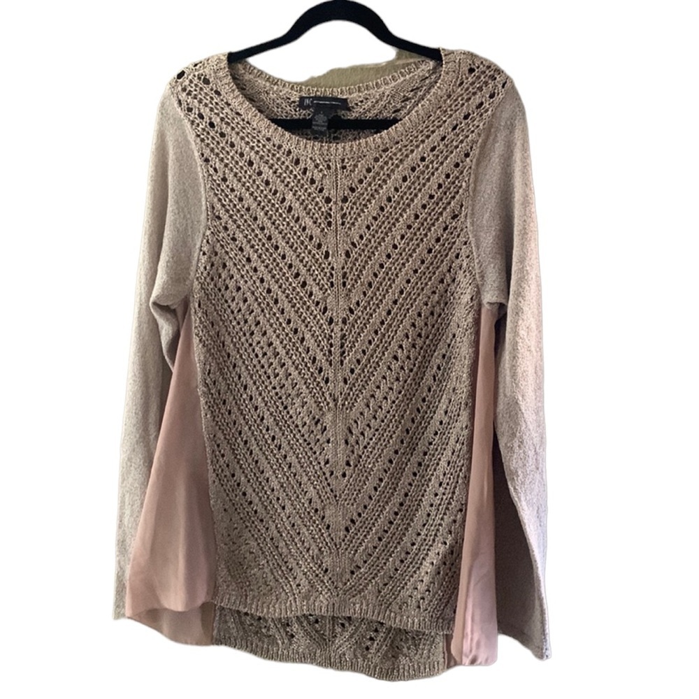 Inc metallic sweater size L